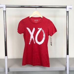 NWT XO Red Kiss Hug Mom Graphic Tee Shirt